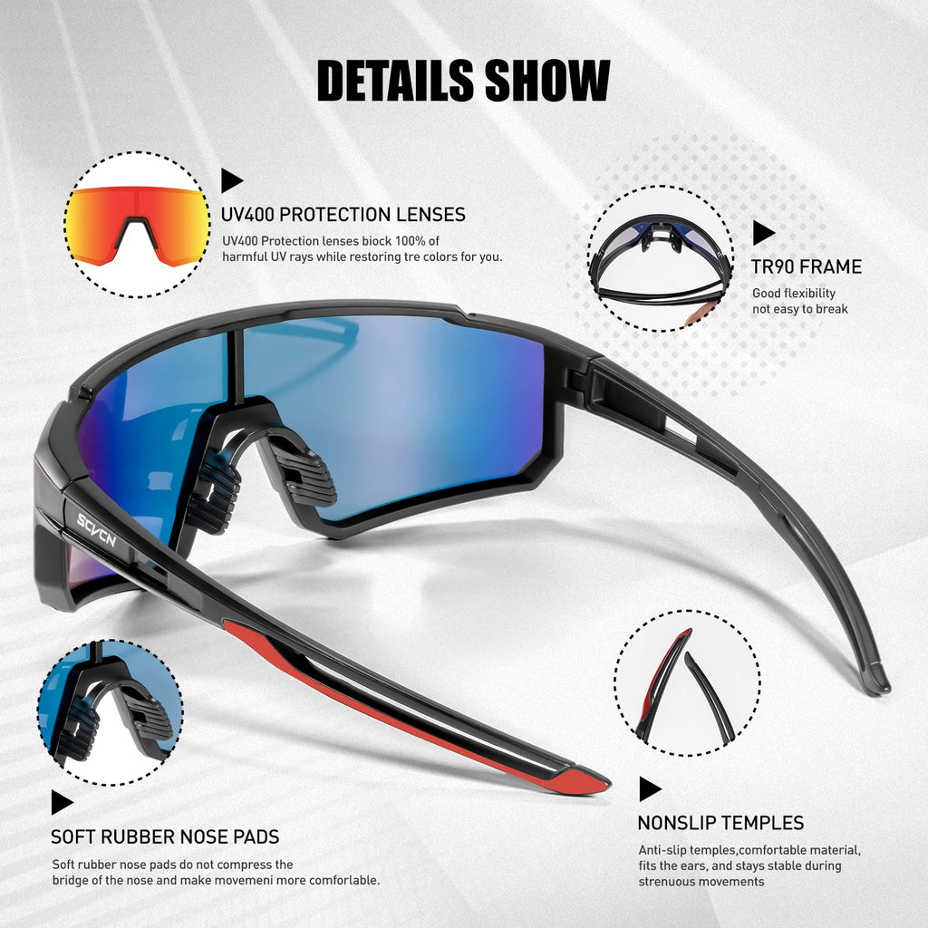 New Outdoor Cycling Sunglasses Men MTB Bike Glasses Sports Hiking Mountain Climbing Women Bicycle Cycling UV400 Goggles