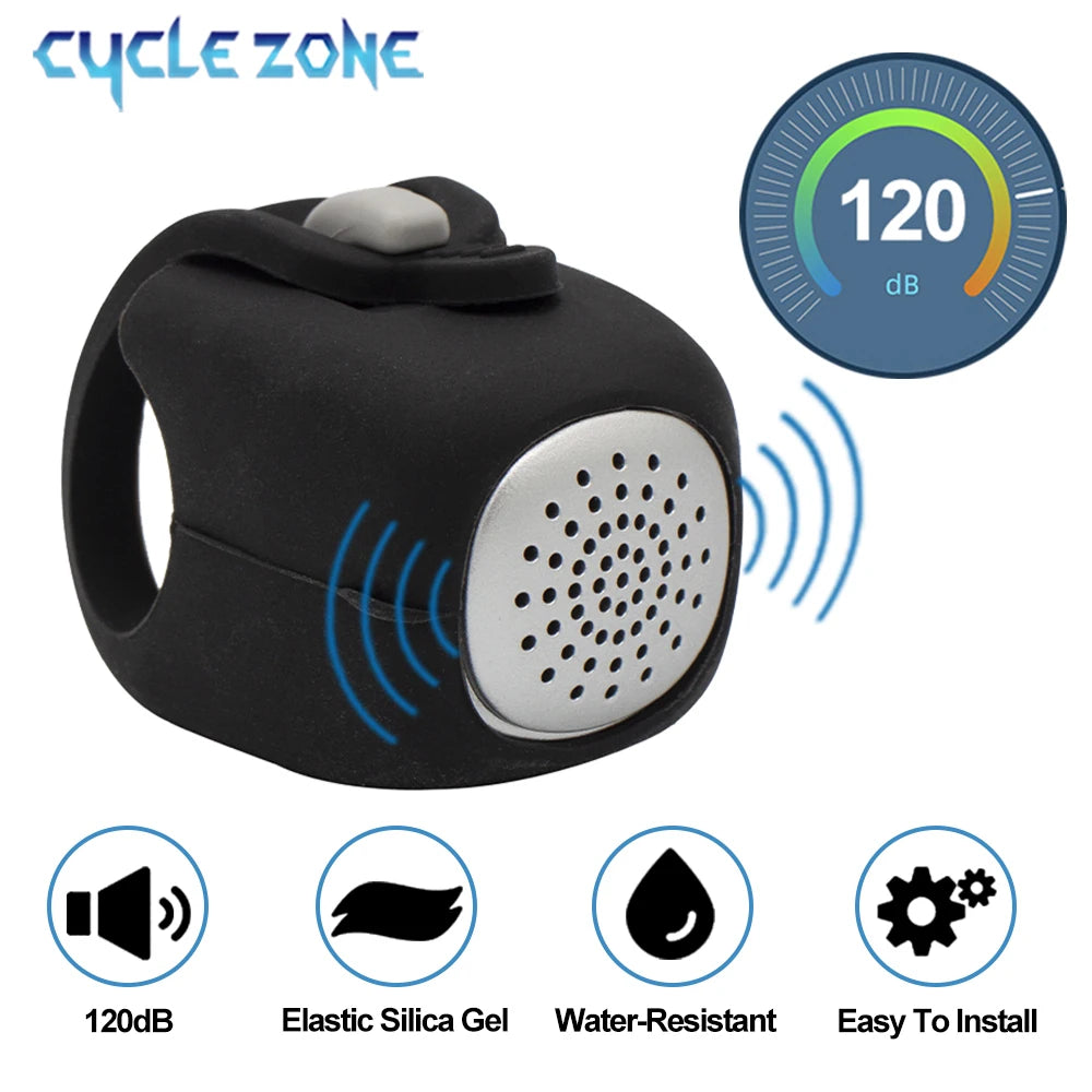 Electric Bicycle Bike Horn 3 Sound Modes Motorcycle Cycling Warning Bell Loud Handlebar Horn for MTB Road Cycling Safe Riding
