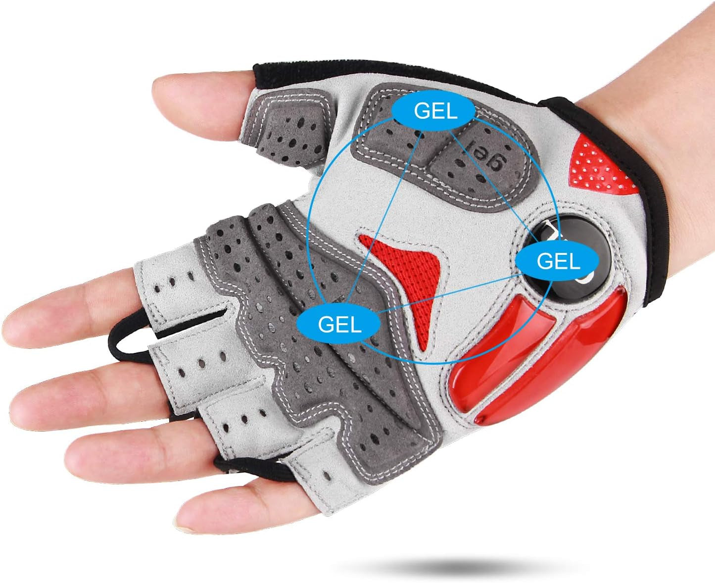 Cycling Gloves for Men Women - Breathable Gel Road Mountain Bike Riding Gloves - Anti-Slip Bike Glove for Fitness Cycling Training Outdoor Sports