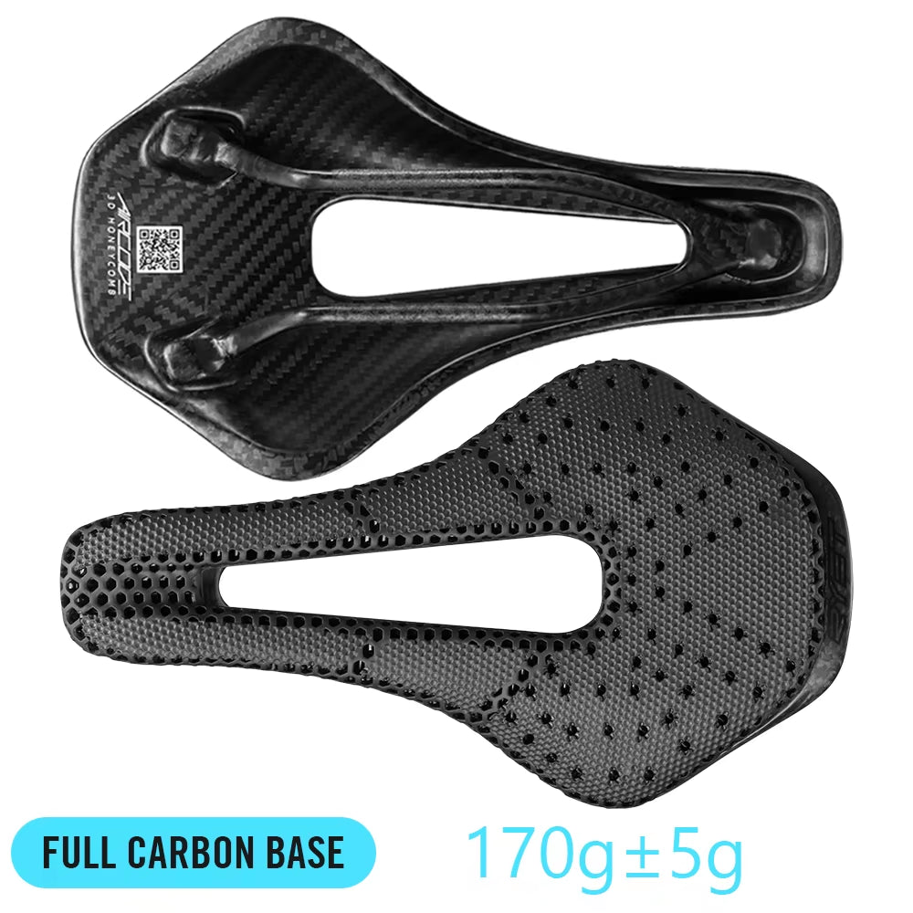 3D Printed Bike Saddle Ultralight Carbon Fiber Hollow Comfortable Breathable MTB Gravel Road Bicycle Cycling Seating Parts