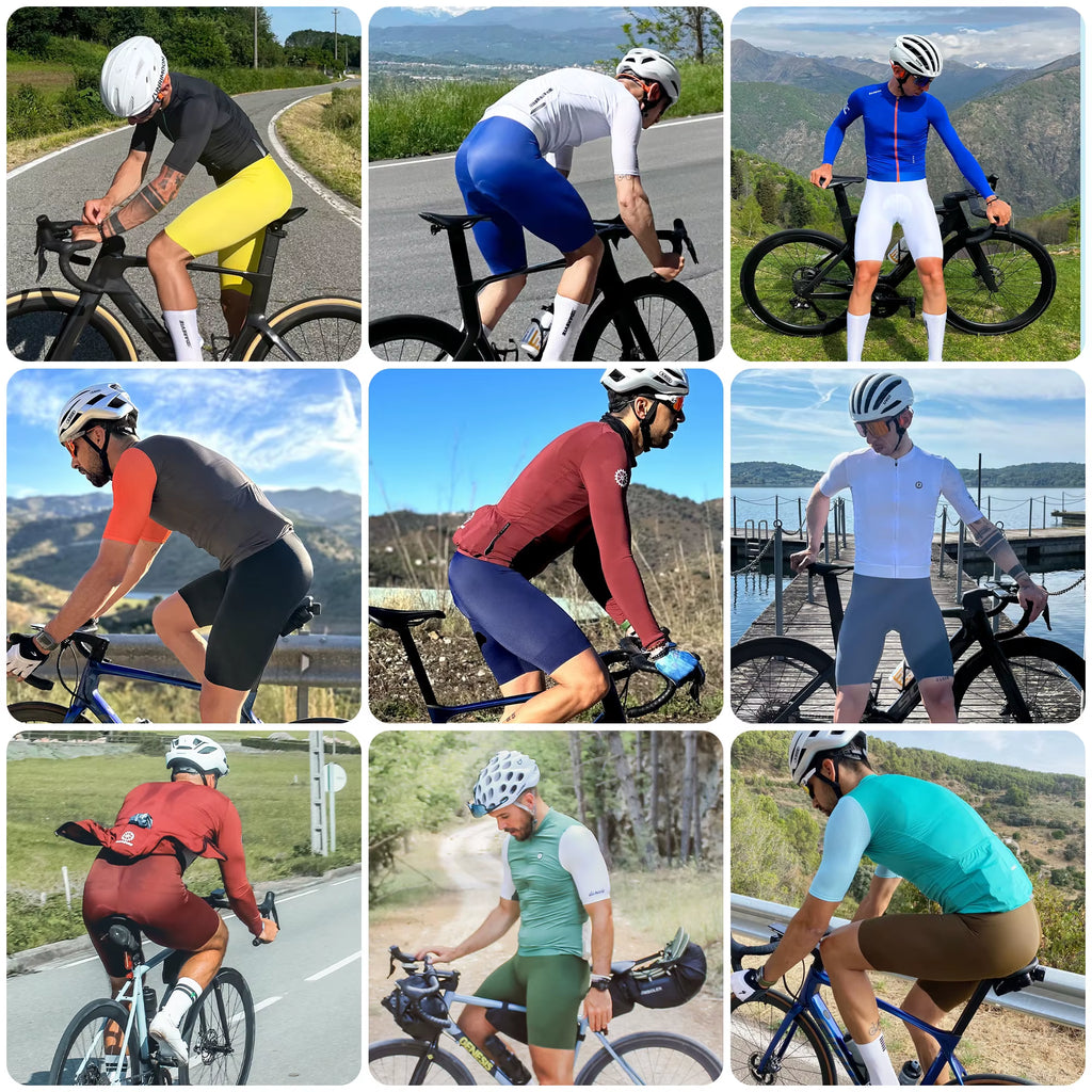 Men'S Cycling Bretelle Seamless 2.0 PRO Level Men Cycling Shorts 6H 500KM Ride Men'S Cycling Bib Shorts 4-Way Stretch