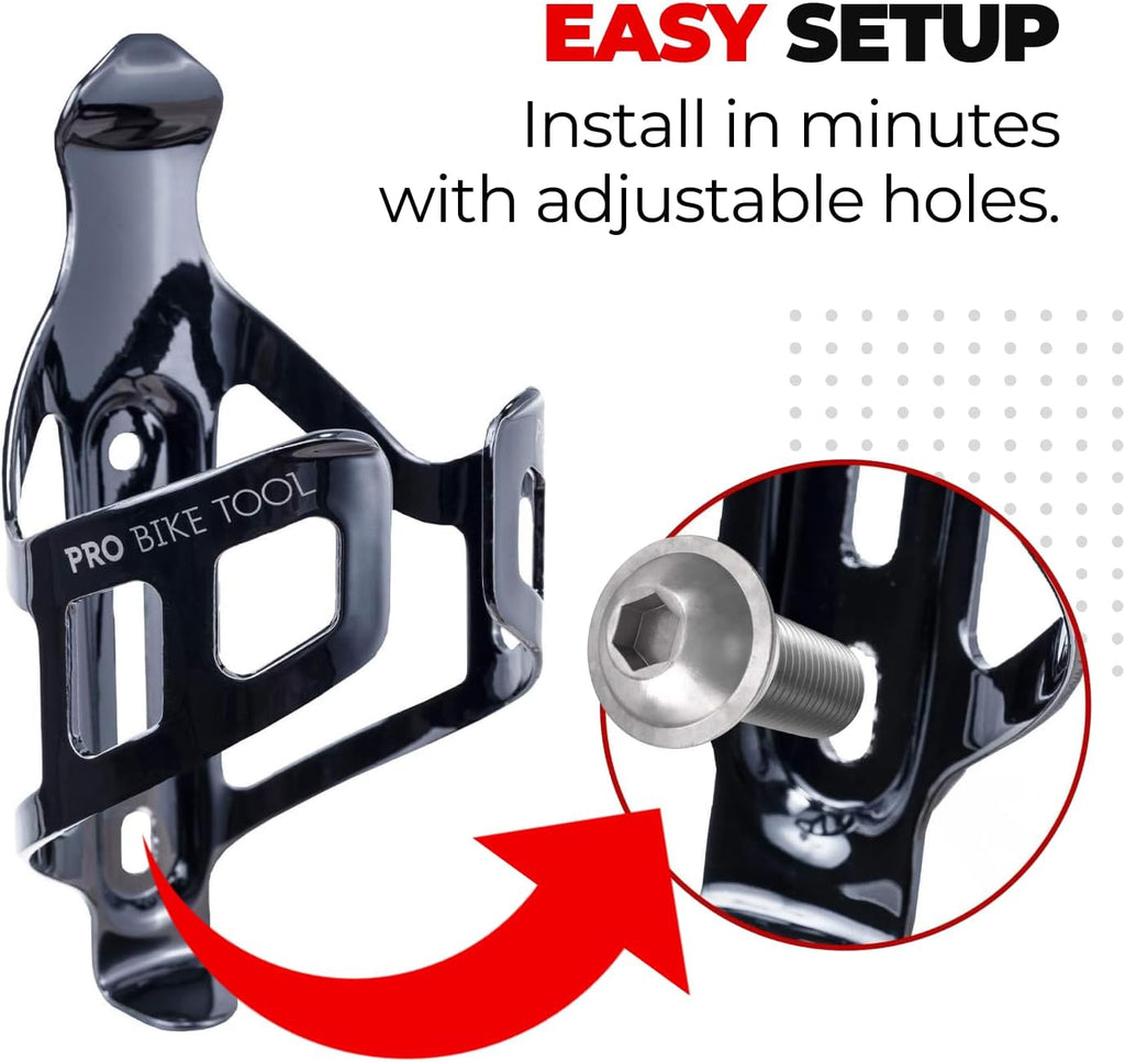 Water Bottle Holder for Bikes – Bicycle Bottle Cage & Bike Cup Holder with Secure Grip, Lightweight Cycling Water Bottle Holder for Road Bike & Mountain Bike