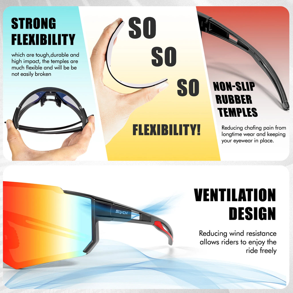 New Outdoor Cycling Sunglasses Men MTB Bike Glasses Sports Hiking Mountain Climbing Women Bicycle Cycling UV400 Goggles