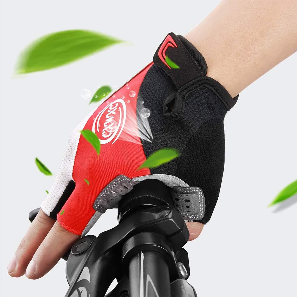 Cycling Gloves for Men Women - Breathable Gel Road Mountain Bike Riding Gloves - Anti-Slip Bike Glove for Fitness Cycling Training Outdoor Sports