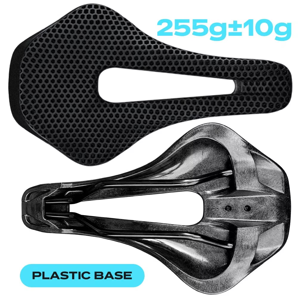 3D Printed Bike Saddle Ultralight Carbon Fiber Hollow Comfortable Breathable MTB Gravel Road Bicycle Cycling Seating Parts