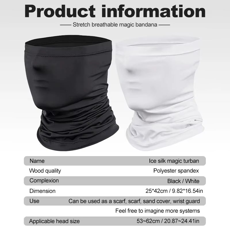 Cycling Face Mask Absorb Sweat Breathable Fishing Training Sport UV Face Scarf Neck Gaiter Summer Face Bandana