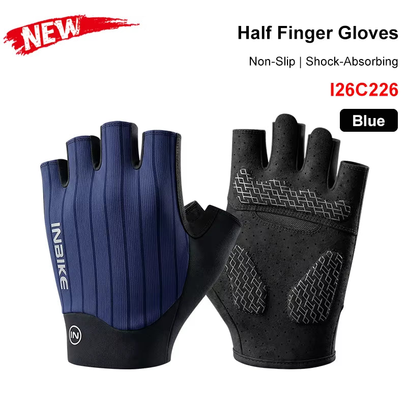 Half Finger Cycling Gloves Summer Bicycle Gloves Shock-Absorption Breathable Mountain Bike MTB Gloves Cycling Accessories