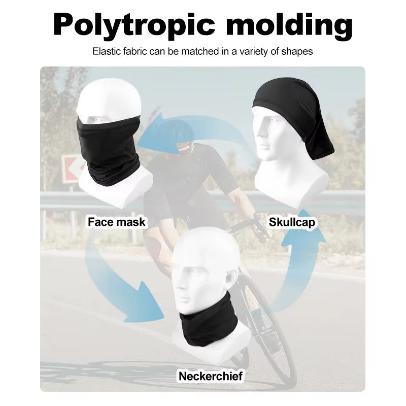 Cycling Face Mask Absorb Sweat Breathable Fishing Training Sport UV Face Scarf Neck Gaiter Summer Face Bandana