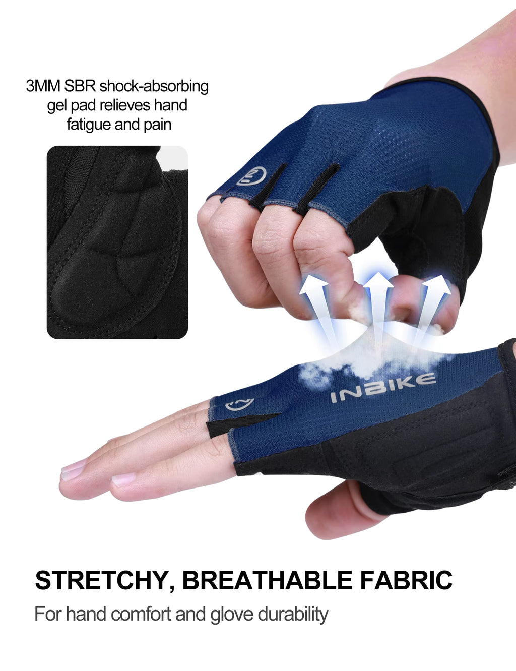 Half Finger Cycling Gloves Summer Bicycle Gloves Shock-Absorption Breathable Mountain Bike MTB Gloves Cycling Accessories